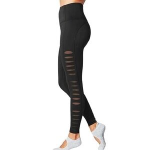Tavi Noir Laser Cut Tight Leggings Black Medium